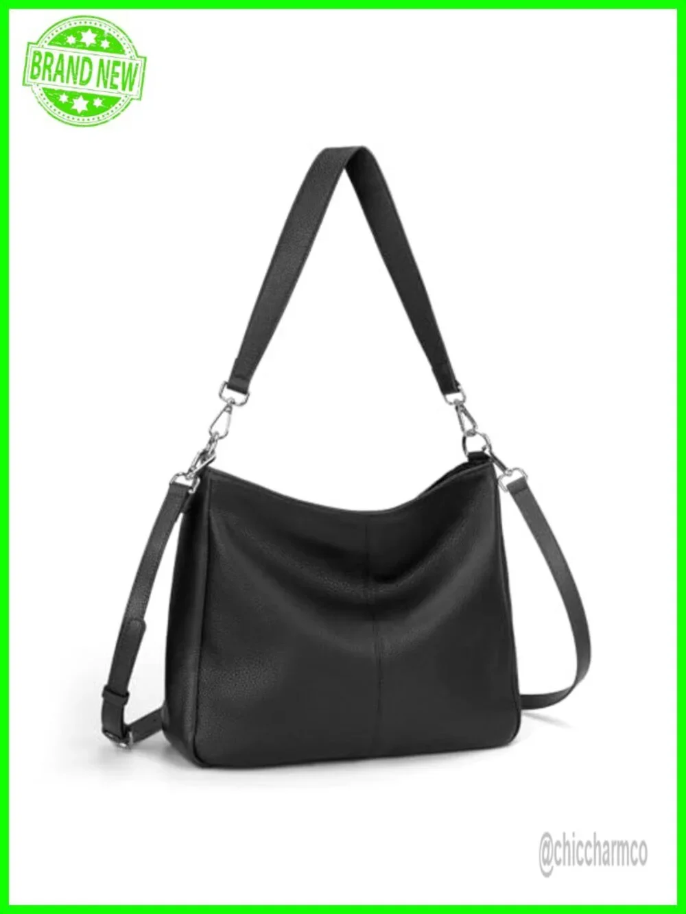 Soft Genuine Leather Hobo Bag Crossbody Shoulder Purse Women